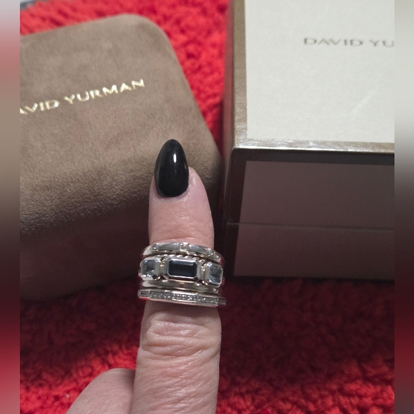 Authentic David Yurman Stax Five Row Ring Size 6 1/2 - Picture 7 of 12